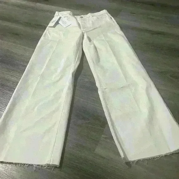 Boyish high rise wide leg jeans